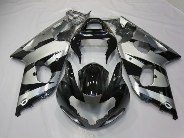 00-02 Argent & Noir GSXR 1000 Carénage Moto 00-02 Argent & Noir GSXR 1000 Carénage Moto
