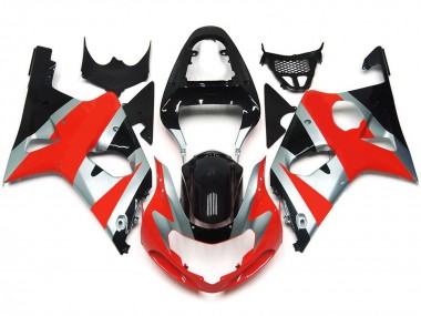 00-02 Kit De Style Rouge Brillant OEM GSXR 1000 Carénage Moto