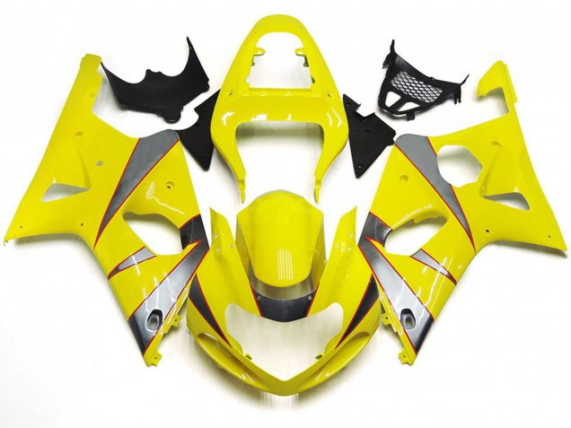 00-02 Kit R Jaune Brillant & Argent GSXR 1000 Carénage Moto 00-02 Kit R Jaune Brillant & Argent GSXR 1000 Carénage Moto