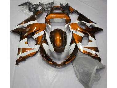 00-02 Orange Brillant & Blanc GSXR 1000 Carénage Moto