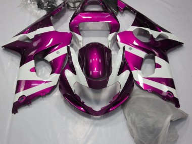 00-02 Rose Brillant & Blanc GSXR 1000 Carénage Moto