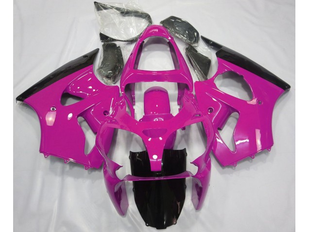 00-02 Rose Brillant & Noir ZX6R Carénage Moto 00-02 Rose Brillant & Noir ZX6R Carénage Moto