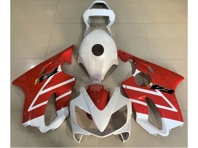 01-03 Blanc Brillant & Rouge CBR600 F4i Carénage Moto 01-03 Blanc Brillant & Rouge CBR600 F4i Carénage Moto