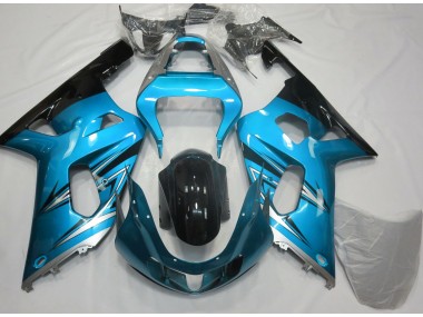 01-03 Bleu Clair & Argent GSXR 600-750 Carénage Moto