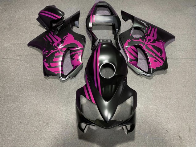 01-03 Crane Noir Mat & Rose CBR600 F4i Carénage Moto 01-03 Crane Noir Mat & Rose CBR600 F4i Carénage Moto