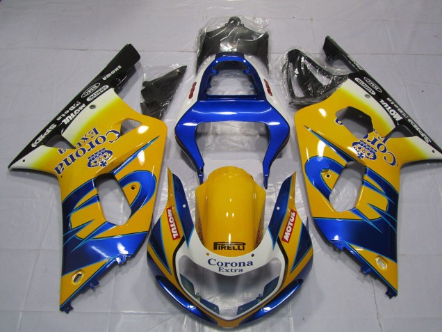 01-03 Jaune Corona GSXR 600-750 Carénage Moto 01-03 Jaune Corona GSXR 600-750 Carénage Moto