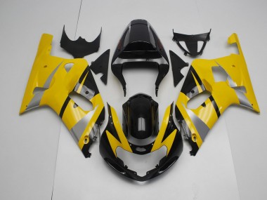 01-03 Jaune & Noir GSXR 600-750 Carénage Moto