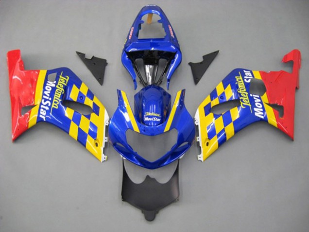 01-03 Movistar GSXR 600-750 Carénage Moto 01-03 Movistar GSXR 600-750 Carénage Moto