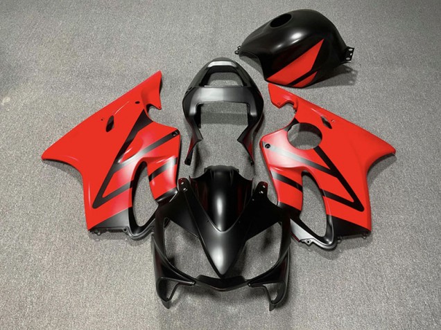 01-03 Noir Mat & Rouge CBR600 F4i Carénage Moto 01-03 Noir Mat & Rouge CBR600 F4i Carénage Moto