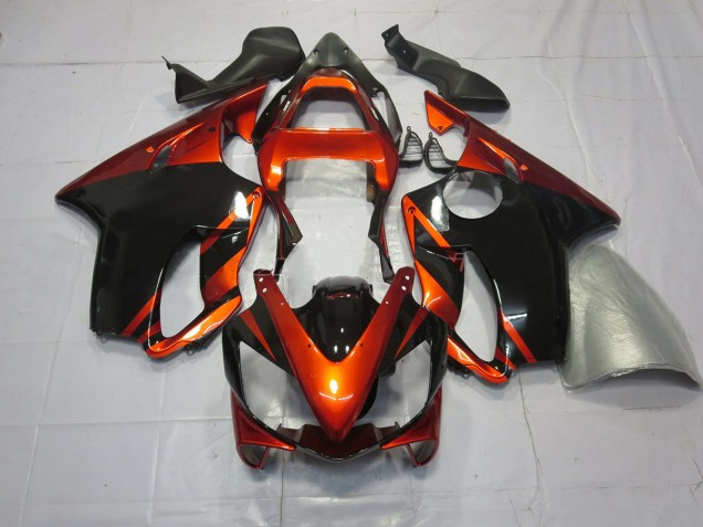 01-03 Orange Foncé & Noir CBR600 F4i Carénage Moto 01-03 Orange Foncé & Noir CBR600 F4i Carénage Moto