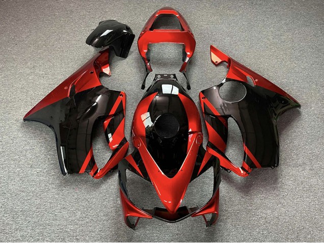 01-03 Rouge Brillant & Noir CBR600 F4i Carénage Moto 01-03 Rouge Brillant & Noir CBR600 F4i Carénage Moto
