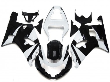 01-03 Style Blanc & Noir OEM GSXR 600-750 Carénage Moto