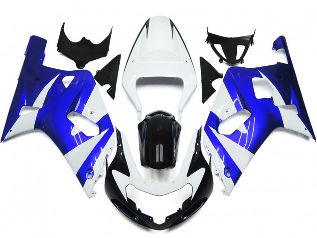 01-03 Style Bleu & Blanc Éclatant OEM GSXR 600-750 Carénage Moto 01-03 Style Bleu & Blanc Éclatant OEM GSXR 600-750 Carénage Moto