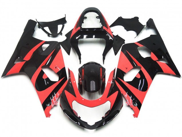 01-03 Style Personnalisé OEM Rouge Clair GSXR 600-750 Carénage Moto 01-03 Style Personnalisé OEM Rouge Clair GSXR 600-750 Carénage Moto
