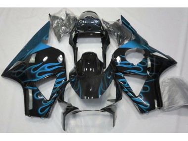 02-03 Bleu Clair Flamme CBR954RR Carénage Moto