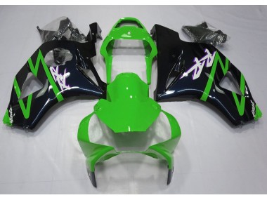 02-03 Noir Brillant & Vert CBR954RR Carénage Moto
