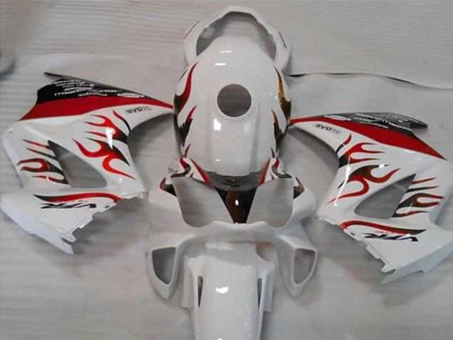 02-12 Bianco Rosso Fiamma VFR800 Carénage Moto 02-12 Bianco Rosso Fiamma VFR800 Carénage Moto