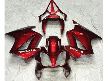 02-12 Plaine Rouge Foncé VFR800 Carénage Moto
