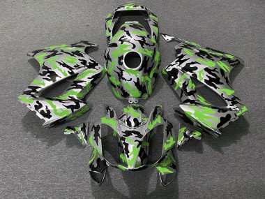 02-12 Vert Camouflage VFR800 Carénage Moto