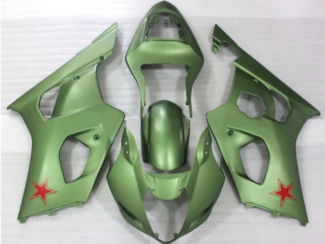 03-04 Armée Verte GSXR 1000 Carénage Moto 03-04 Armée Verte GSXR 1000 Carénage Moto