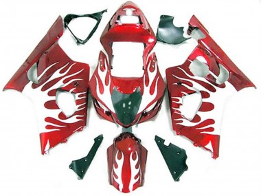03-04 Bianco E Rosso Fiamma GSXR 1000 Carénage Moto
