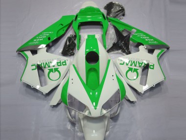 03-04 Blanc Brillant & Vert Pramac CBR600RR Carénage Moto