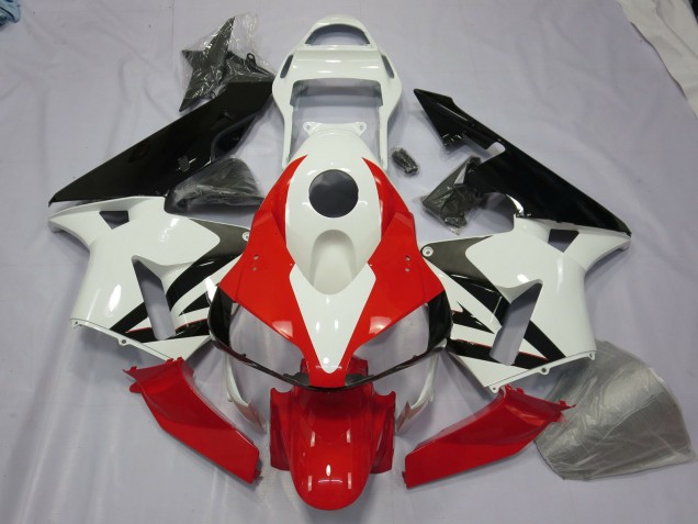 03-04 Blanc Rouge & Noir CBR600RR Carénage Moto 03-04 Blanc Rouge & Noir CBR600RR Carénage Moto