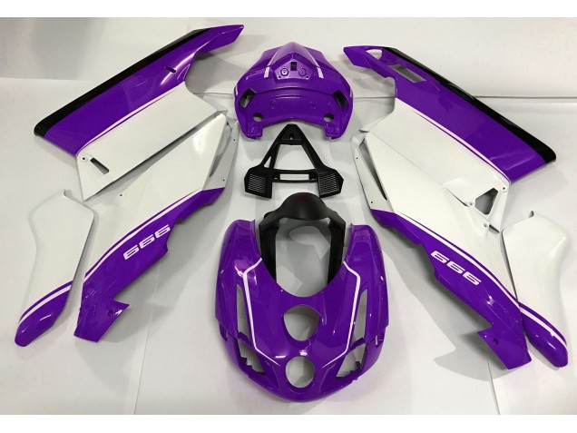 03-04 Blanc Violet & Noir Ducati 749 999 Carénage Moto 03-04 Blanc Violet & Noir Ducati 749 999 Carénage Moto