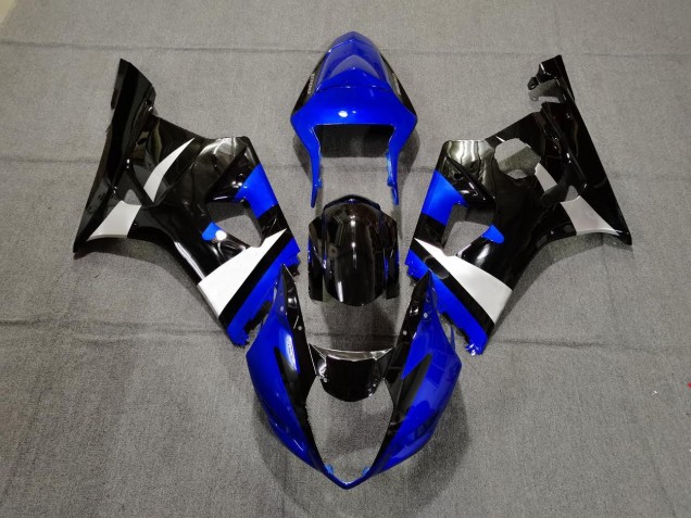 03-04 Bleu Brillant Noir & Argent GSXR 1000 Carénage Moto 03-04 Bleu Brillant Noir & Argent GSXR 1000 Carénage Moto