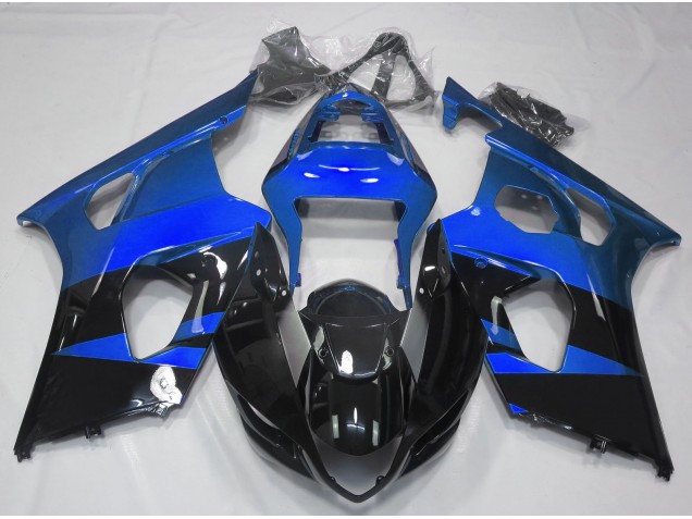 03-04 Bleu Brillant & Noir GSXR 1000 Carénage Moto 03-04 Bleu Brillant & Noir GSXR 1000 Carénage Moto