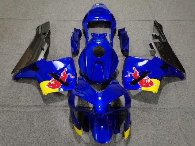 03-04 Bleu Brillant Rouge Taureau CBR600RR Carénage Moto 03-04 Bleu Brillant Rouge Taureau CBR600RR Carénage Moto