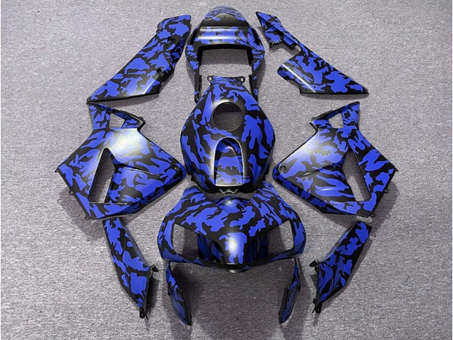 03-04 Bleu Camouflage CBR600RR Carénage Moto 03-04 Bleu Camouflage CBR600RR Carénage Moto