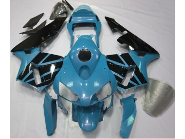 03-04 Bleu Clair & Noir Brillant CBR600RR Carénage Moto