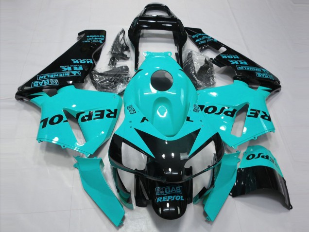 03-04 Bleu Clair Repsol CBR600RR Carénage Moto 03-04 Bleu Clair Repsol CBR600RR Carénage Moto