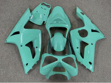 03-04 Cyan Brillant Uni ZX6R Carénage Moto