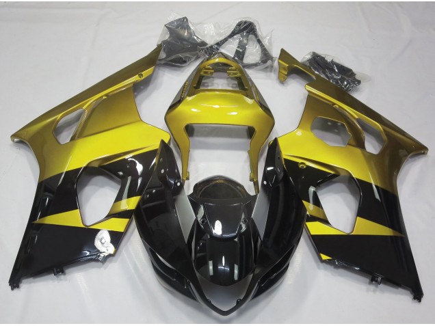 03-04 Jaune Brillant & Noir GSXR 1000 Carénage Moto 03-04 Jaune Brillant & Noir GSXR 1000 Carénage Moto