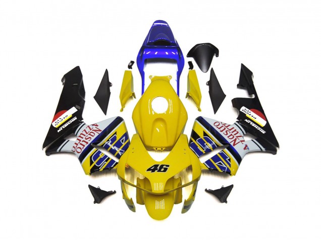 03-04 Jaune Nastro Azzurro 46 CBR600RR Carénage Moto 03-04 Jaune Nastro Azzurro 46 CBR600RR Carénage Moto