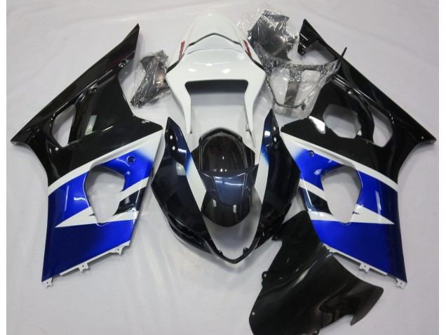 03-04 Noir Bleu & Blanc GSXR 1000 Carénage Moto 03-04 Noir Bleu & Blanc GSXR 1000 Carénage Moto
