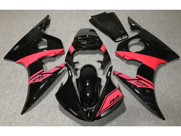 03-04 Noir Brillant & Rouge R6 Carénage Moto 03-04 Noir Brillant & Rouge R6 Carénage Moto