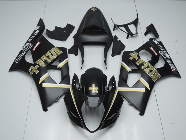 03-04 Noir Mat Rizla GSXR 1000 Carénage Moto 03-04 Noir Mat Rizla GSXR 1000 Carénage Moto
