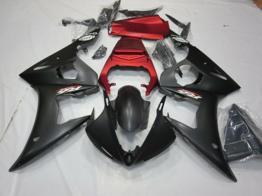 03-04 Noir Mat & Rouge R6 Carénage Moto