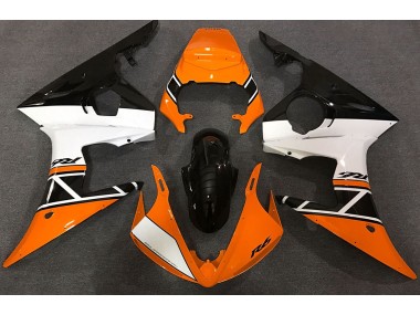 03-04 Orange Blanc & Noir R6 Carénage Moto