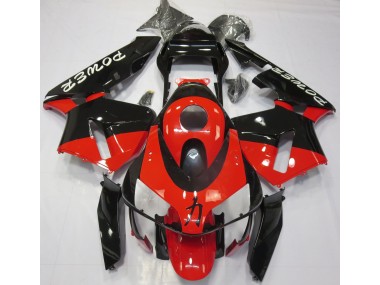 03-04 Puissance Rouge Brillant CBR600RR Carénage Moto
