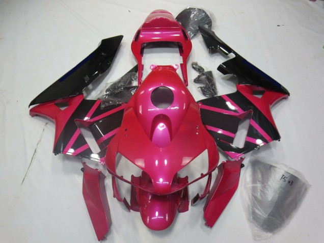 03-04 Rose & Noir CBR600RR Carénage Moto 03-04 Rose & Noir CBR600RR Carénage Moto