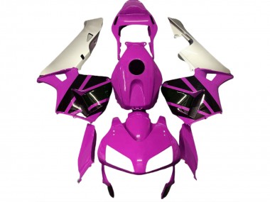 03-04 Rose Vif & Argent Mat CBR600RR Carénage Moto