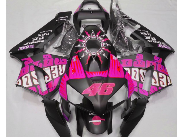 03-04 Rose Vif Rossi Repsol CBR600RR Carénage Moto 03-04 Rose Vif Rossi Repsol CBR600RR Carénage Moto