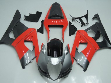 03-04 Rouge Argent & Noir GSXR 1000 Carénage Moto