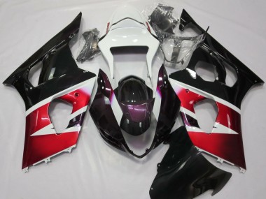 03-04 Rouge Brillant & Blanc GSXR 1000 Carénage Moto