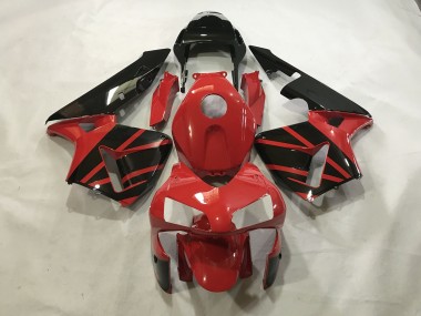03-04 Rouge Brillant / Noir CBR600RR Carénage Moto