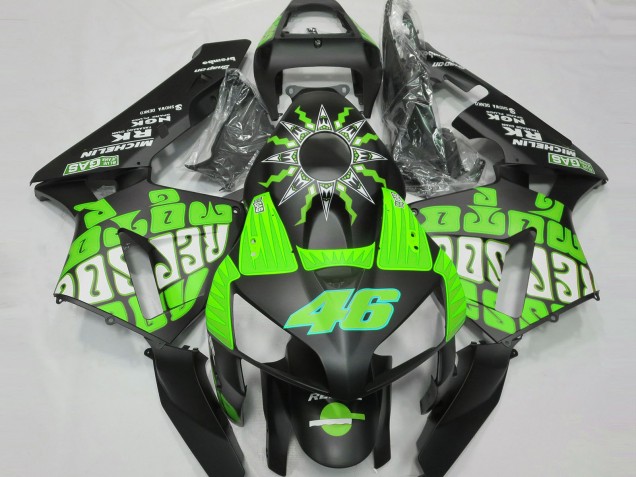 03-04 Slime Vert Rossi Repsol CBR600RR Carénage Moto 03-04 Slime Vert Rossi Repsol CBR600RR Carénage Moto